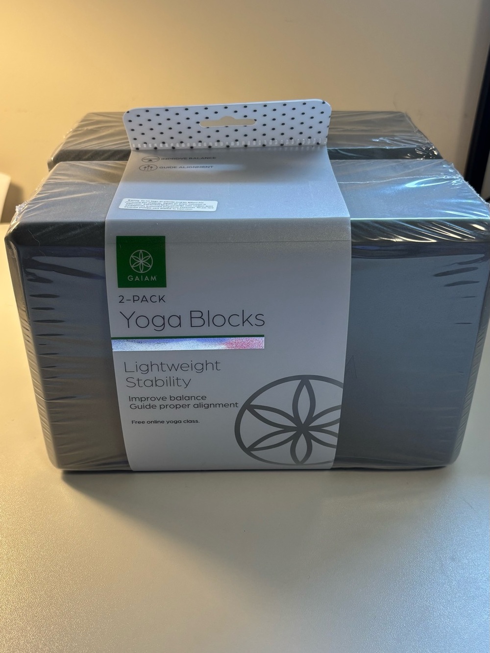 GAIAM Gray 2-Pack Yoga Blocks
